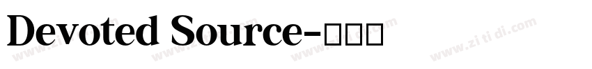 Devoted Source字体转换